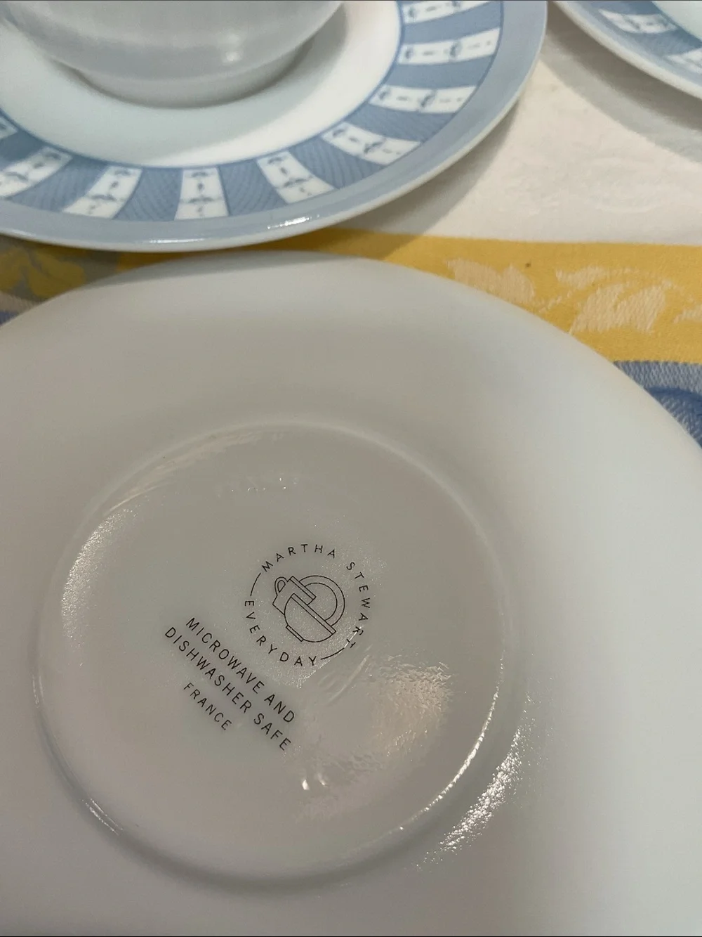 5 Martha Stewart cup and saucer sets. Vintage 2005